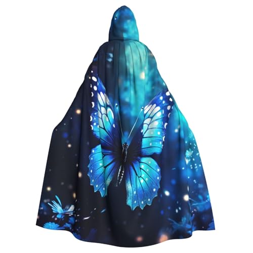 YKJJFVZ Blauer Sternenschmetterling 1 Druck Rogue Cosplay Erwachsene Halloween Hexe Kapuzenumhang Umhang Uni Kostüm für Horrorpartys Maskerade YKJJFVZ Blauer Sternenschmetterling 1 Druck Rogue Cosplay Erwachsene Halloween Hexe Kapuzenumhang Umhang Uni Kostüm für Horrorpartys Maskerade von YKJJFVZ