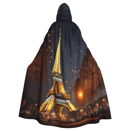 YKJJFVZ Eiffelturm-Druck, Rogue Cosplay, Erwachsene, Halloween, Hexe, Kapuzenumhang, Umhang, Uni-Kostüm für Horror-Partys, Maskerade YKJJFVZ Eiffelturm-Druck, Rogue Cosplay, Erwachsene, Halloween, Hexe, Kapuzenumhang, Umhang, Uni-Kostüm für Horror-Partys, Maskerade von YKJJFVZ