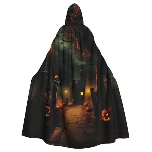 YKJJFVZ Gruseliger Halloween-Druck, Rogue Cosplay, Erwachsene, Halloween, Hexe, Kapuzenumhang, Uni-Kostüm für Horror-Partys, Maskerade YKJJFVZ Gruseliger Halloween-Druck, Rogue Cosplay, Erwachsene, Halloween, Hexe, Kapuzenumhang, Uni-Kostüm für Horror-Partys, Maskerade von YKJJFVZ