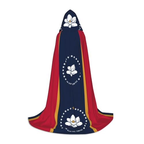 YKJJFVZ Mississippi Umhang mit Staatsflagge, Mittelalter- und Renaissance-Umhang mit Kapuze, Zauberer, Vampir und Halloween-Kostümen, Schwarz, Small YKJJFVZ Mississippi Umhang mit Staatsflagge, Mittelalter- und Renaissance-Umhang mit Kapuze, Zauberer, Vampir und Halloween-Kostümen, Schwarz, Small von YKJJFVZ