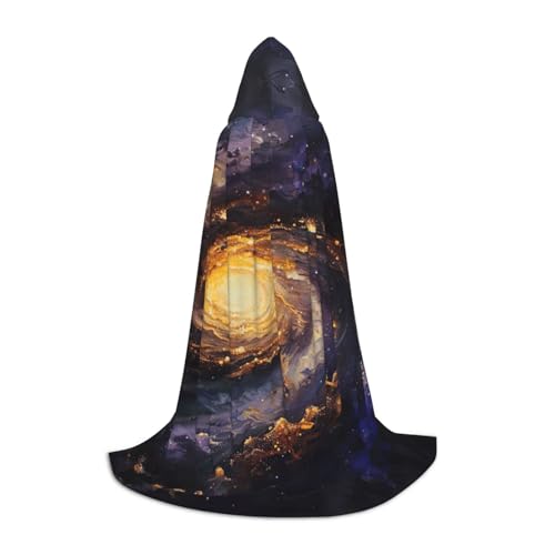 YKJJFVZ Mittelalter- und Renaissance-Umhang mit Galaxie-Druck, mit Kapuze, Zauberer, Vampir und Halloween-Kostümen YKJJFVZ Mittelalter- und Renaissance-Umhang mit Galaxie-Druck, mit Kapuze, Zauberer, Vampir und Halloween-Kostümen von YKJJFVZ