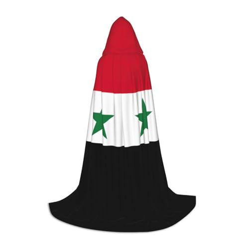 YKJJFVZ Mittelalter- und Renaissance-Umhang mit Kapuze, Zauberer, Vampir und Halloween-Kostüm, Flagge der Syrien YKJJFVZ Mittelalter- und Renaissance-Umhang mit Kapuze, Zauberer, Vampir und Halloween-Kostüm, Flagge der Syrien von YKJJFVZ