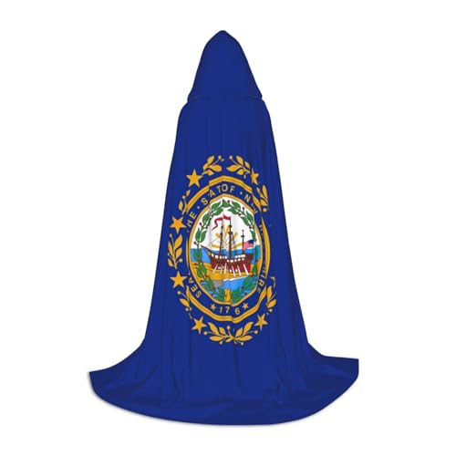 YKJJFVZ Mittelalter- und Renaissance-Umhang mit Kapuze, Zauberer, Vampir und Halloween-Kostüm, Motiv: New Hampshire YKJJFVZ Mittelalter- und Renaissance-Umhang mit Kapuze, Zauberer, Vampir und Halloween-Kostüm, Motiv: New Hampshire von YKJJFVZ