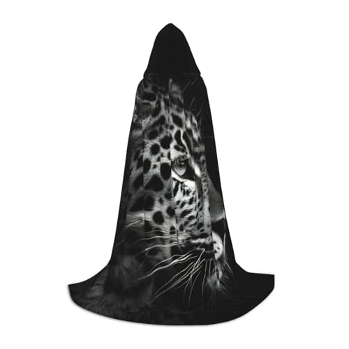 YKJJFVZ Mittelalter- und Renaissance-Umhang mit Kapuze, Zauberer, Vampir und Halloween-Kostüme mit Leopardenmuster YKJJFVZ Mittelalter- und Renaissance-Umhang mit Kapuze, Zauberer, Vampir und Halloween-Kostüme mit Leopardenmuster von YKJJFVZ