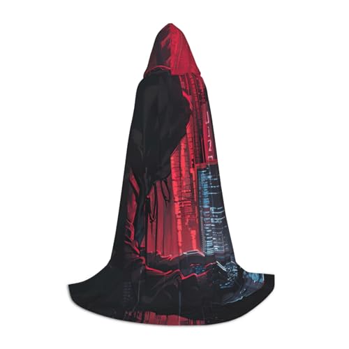 YKJJFVZ Mittelalter- und Renaissance-Umhang mit Kapuze, Zauberer, Vampir und Halloween-Kostüme von YKJJFVZ