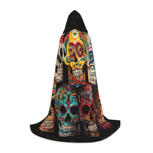 YKJJFVZ Mittelalter- und Renaissance-Umhang mit Totenköpfen und Kapuze, Zauberer, Vampir und Halloween-Kostüme YKJJFVZ Mittelalter- und Renaissance-Umhang mit Totenköpfen und Kapuze, Zauberer, Vampir und Halloween-Kostüme von YKJJFVZ