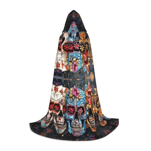 YKJJFVZ Mittelalter- und Renaissance-Umhang mit Totenköpfen und Kapuze, Zauberer, Vampir und Halloween-Kostüme YKJJFVZ Mittelalter- und Renaissance-Umhang mit Totenköpfen und Kapuze, Zauberer, Vampir und Halloween-Kostüme von YKJJFVZ