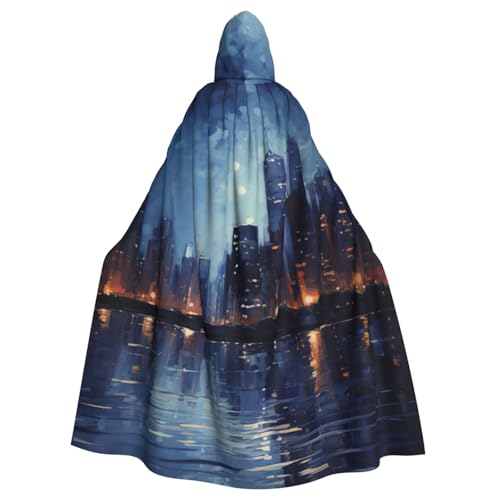 YKJJFVZ Nachtszenen-Druck, Rogue Cosplay, Erwachsene, Halloween, Hexe, Kapuzenumhang, Umhang, Uni-Kostüm für Horror-Partys, Maskerade YKJJFVZ Nachtszenen-Druck, Rogue Cosplay, Erwachsene, Halloween, Hexe, Kapuzenumhang, Umhang, Uni-Kostüm für Horror-Partys, Maskerade von YKJJFVZ