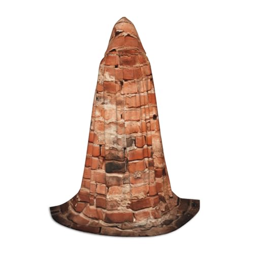 YKJJFVZ Roter Ziegelstein-Wanddruck, Mittelalter- und Renaissance-Umhang mit Kapuze, Zauberer, Vampir und Halloween-Kostümen YKJJFVZ Roter Ziegelstein-Wanddruck, Mittelalter- und Renaissance-Umhang mit Kapuze, Zauberer, Vampir und Halloween-Kostümen von YKJJFVZ