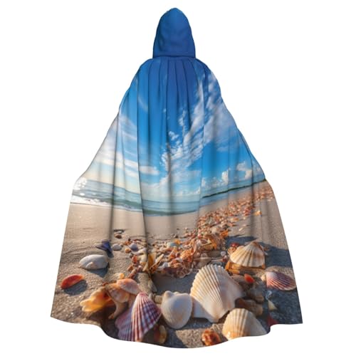 YKJJFVZ Shells Beach Print Rogue Cosplay Erwachsene Halloween Hexe Kapuzenumhang Umhang Uni Kostüm für Horrorpartys Maskerade YKJJFVZ Shells Beach Print Rogue Cosplay Erwachsene Halloween Hexe Kapuzenumhang Umhang Uni Kostüm für Horrorpartys Maskerade von YKJJFVZ