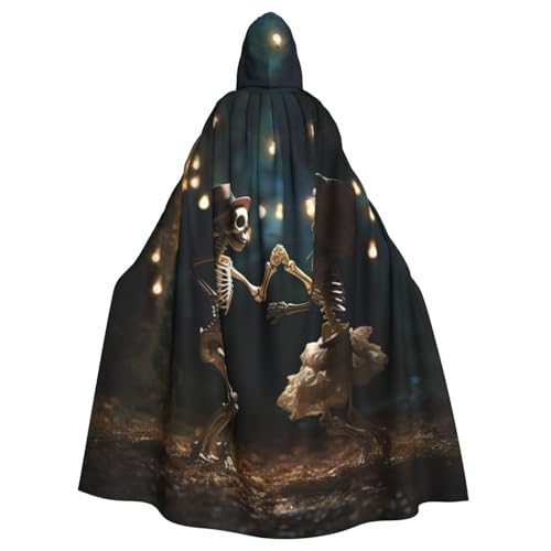 YKJJFVZ Skelett-Umhang mit Kapuze, Tanzdruck, Rogue Cosplay, Erwachsene, Halloween, Hexe, Umhang, Uni-Kostüm für Horror-Partys, Maskerade YKJJFVZ Skelett-Umhang mit Kapuze, Tanzdruck, Rogue Cosplay, Erwachsene, Halloween, Hexe, Umhang, Uni-Kostüm für Horror-Partys, Maskerade von YKJJFVZ