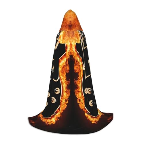 YKJJFVZ Umhang mit E-Gitarre, Mittelalter und Renaissance, mit Kapuze, Zauberer, Vampir und Halloween-Kostüm YKJJFVZ Umhang mit E-Gitarre, Mittelalter und Renaissance, mit Kapuze, Zauberer, Vampir und Halloween-Kostüm von YKJJFVZ