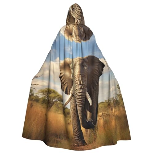 YKJJFVZ Umhang mit Elefantenbildern, Druck, Schurke, Cosplay, Erwachsene, Halloween, Hexe, Kapuzenumhang, Uni-Kostüm für Horror-Partys, Maskerade YKJJFVZ Umhang mit Elefantenbildern, Druck, Schurke, Cosplay, Erwachsene, Halloween, Hexe, Kapuzenumhang, Uni-Kostüm für Horror-Partys, Maskerade von YKJJFVZ