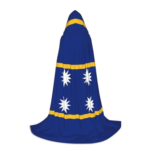 YKJJFVZ Umhang mit Flagge von Nauru, Mittelalter und Renaissance, mit Kapuze, Zauberer, Vampir und Halloween-Kostüm YKJJFVZ Umhang mit Flagge von Nauru, Mittelalter und Renaissance, mit Kapuze, Zauberer, Vampir und Halloween-Kostüm von YKJJFVZ