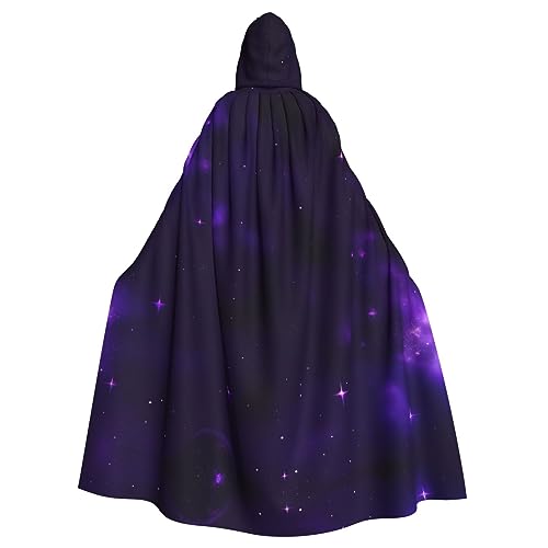 YKJJFVZ Umhang mit Kapuze, Galaxie, Sternenhimmel, Violett, Sternenmotiv, Cosplay, Erwachsene, Halloween, Hexe, Kapuzenumhang, Uni-Kostüm für Horror-Partys, Maskerade YKJJFVZ Umhang mit Kapuze, Galaxie, Sternenhimmel, Violett, Sternenmotiv, Cosplay, Erwachsene, Halloween, Hexe, Kapuzenumhang, Uni-Kostüm für Horror-Partys, Maskerade von YKJJFVZ
