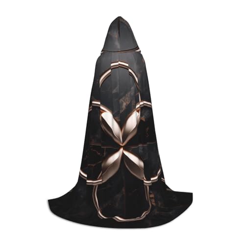 YKJJFVZ Umhang mit Kapuze, Zauberer, Vampir und Halloween-Kostümen, mit Marmor-Druck, Mittelalter und Renaissance, Schwarz YKJJFVZ Umhang mit Kapuze, Zauberer, Vampir und Halloween-Kostümen, mit Marmor-Druck, Mittelalter und Renaissance, Schwarz von YKJJFVZ