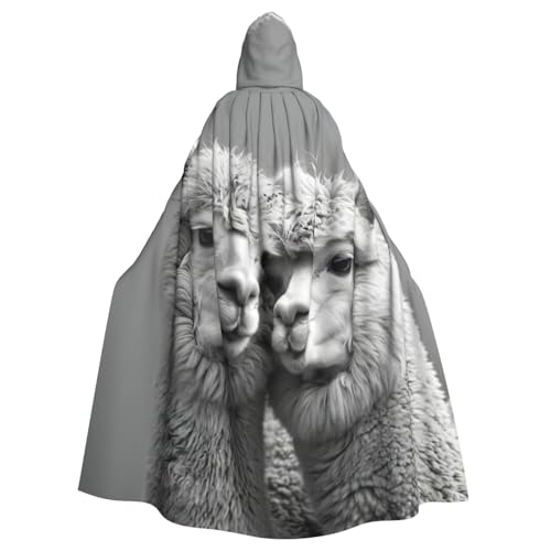 YKJJFVZ Umhang mit Kapuze "I Love Alpacas", für Erwachsene, Halloween, Hexe, Uni, Kostüm für Horrorpartys, Maskerade YKJJFVZ Umhang mit Kapuze "I Love Alpacas", für Erwachsene, Halloween, Hexe, Uni, Kostüm für Horrorpartys, Maskerade von YKJJFVZ