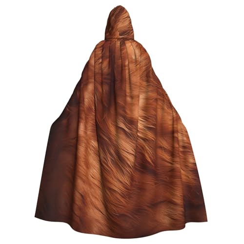 YKJJFVZ Umhang mit Kapuze aus Rindsleder, für Erwachsene, Halloween, Hexe, Uni, Kostüm für Horrorpartys, Maskerade von YKJJFVZ