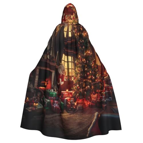 YKJJFVZ Umhang mit Kapuze für Erwachsene, Halloween, Hexe, Weihnachtsstimmung, Druck, Uni, Kostüm für Horrorpartys, Maskerade YKJJFVZ Umhang mit Kapuze für Erwachsene, Halloween, Hexe, Weihnachtsstimmung, Druck, Uni, Kostüm für Horrorpartys, Maskerade von YKJJFVZ
