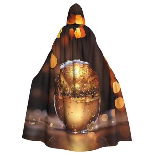 YKJJFVZ Umhang mit Kapuze für Erwachsene, Halloween, Hexe, mit Ballaufdruck, Uni, Kostüm für Horrorpartys, Maskerade YKJJFVZ Umhang mit Kapuze für Erwachsene, Halloween, Hexe, mit Ballaufdruck, Uni, Kostüm für Horrorpartys, Maskerade von YKJJFVZ