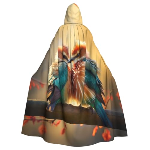 YKJJFVZ Umhang mit Kapuze für Erwachsene, Halloween, Hexe, mit Vogel-Aufdruck, Uni, Kostüm für Horror-Partys, Maskerade YKJJFVZ Umhang mit Kapuze für Erwachsene, Halloween, Hexe, mit Vogel-Aufdruck, Uni, Kostüm für Horror-Partys, Maskerade von YKJJFVZ