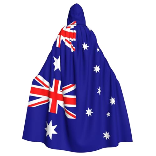 YKJJFVZ Umhang mit Kapuze und Australien-Flagge, für Erwachsene, Halloween, Hexe, Uni, Kostüm für Horror-Partys, Maskerade YKJJFVZ Umhang mit Kapuze und Australien-Flagge, für Erwachsene, Halloween, Hexe, Uni, Kostüm für Horror-Partys, Maskerade von YKJJFVZ