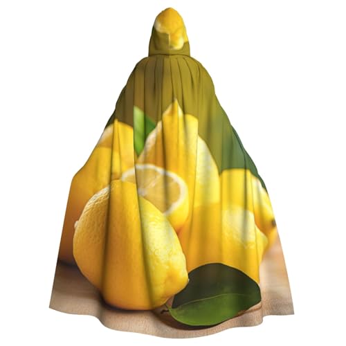YKJJFVZ Umhang mit Kapuze und Kapuze, Motiv: gelbe frische Zitronen, Cosplay, Erwachsene, Halloween, Hexe, Uni-Kostüm für Horror-Partys, Maskerade YKJJFVZ Umhang mit Kapuze und Kapuze, Motiv: gelbe frische Zitronen, Cosplay, Erwachsene, Halloween, Hexe, Uni-Kostüm für Horror-Partys, Maskerade von YKJJFVZ