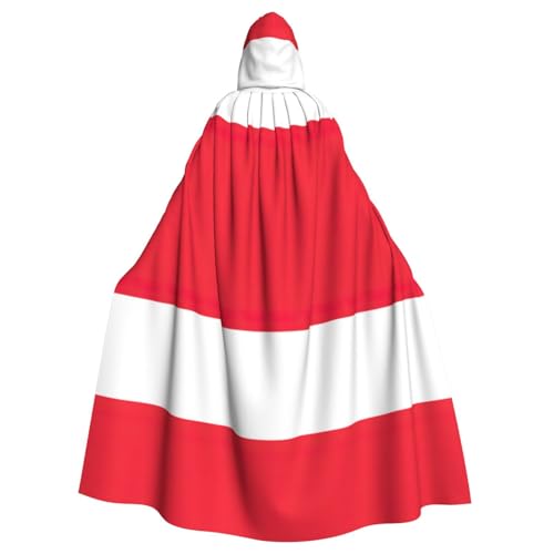 YKJJFVZ Umhang mit Kapuze und Österreichischer Flagge, für Erwachsene, Halloween, Hexe, Uni, Kostüm für Horrorpartys, Maskerade YKJJFVZ Umhang mit Kapuze und Österreichischer Flagge, für Erwachsene, Halloween, Hexe, Uni, Kostüm für Horrorpartys, Maskerade von YKJJFVZ