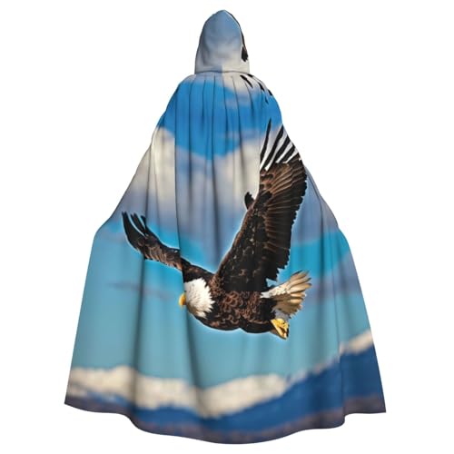 YKJJFVZ Umhang mit Kapuze und fliegendem Adler, für Erwachsene, Halloween, Hexe, Uni, Kostüm für Horrorpartys, Maskerade YKJJFVZ Umhang mit Kapuze und fliegendem Adler, für Erwachsene, Halloween, Hexe, Uni, Kostüm für Horrorpartys, Maskerade von YKJJFVZ