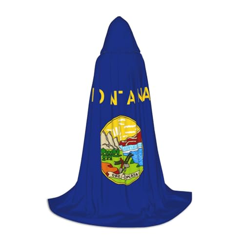 YKJJFVZ Umhang mit Montana-Flagge, Mittelalter- und Renaissance-Umhang mit Kapuze, Zauberer, Vampir und Halloween-Kostüme YKJJFVZ Umhang mit Montana-Flagge, Mittelalter- und Renaissance-Umhang mit Kapuze, Zauberer, Vampir und Halloween-Kostüme von YKJJFVZ