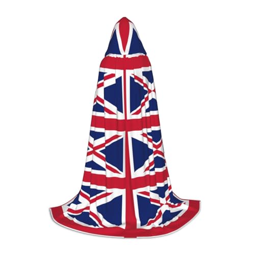 YKJJFVZ Umhang mit britischer Flagge, Mittelalter- und Renaissance-Umhang mit Kapuze, Zauberer, Vampir und Halloween-Kostüm YKJJFVZ Umhang mit britischer Flagge, Mittelalter- und Renaissance-Umhang mit Kapuze, Zauberer, Vampir und Halloween-Kostüm von YKJJFVZ