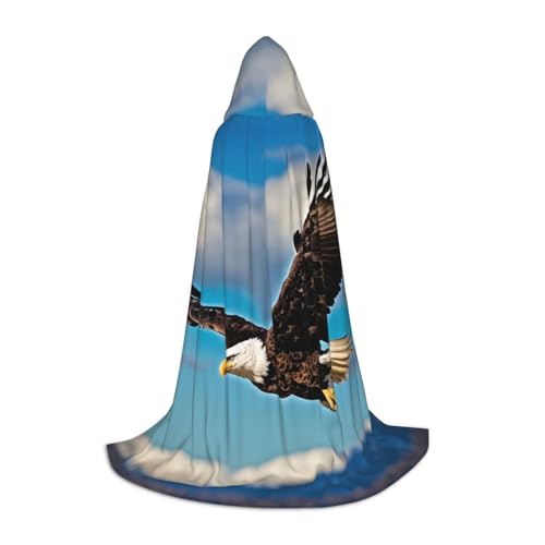 YKJJFVZ Umhang mit fliegendem Adler, Mittelalter und Renaissance, mit Kapuze, Zauberer, Vampir und Halloween-Kostüm YKJJFVZ Umhang mit fliegendem Adler, Mittelalter und Renaissance, mit Kapuze, Zauberer, Vampir und Halloween-Kostüm von YKJJFVZ