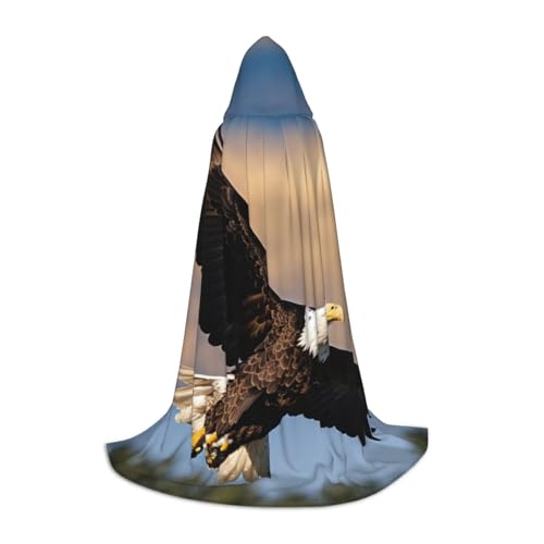 YKJJFVZ Umhang mit fliegendem Adler, Mittelalter und Renaissance, mit Kapuze, Zauberer, Vampir und Halloween-Kostüm YKJJFVZ Umhang mit fliegendem Adler, Mittelalter und Renaissance, mit Kapuze, Zauberer, Vampir und Halloween-Kostüm von YKJJFVZ
