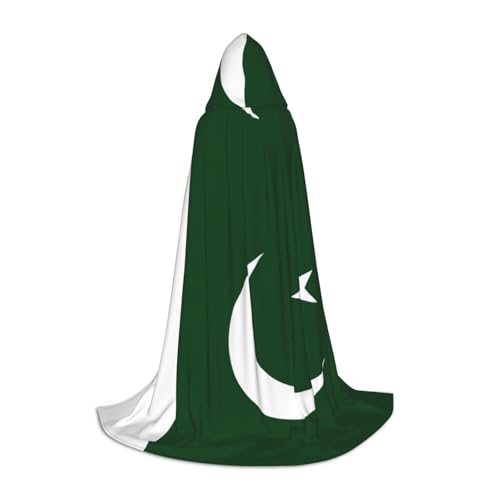 YKJJFVZ Umhang mit pakistanischer Flagge, Mittelalter- und Renaissance-Umhang mit Kapuze, Zauberer, Vampir und Halloween-Kostüm YKJJFVZ Umhang mit pakistanischer Flagge, Mittelalter- und Renaissance-Umhang mit Kapuze, Zauberer, Vampir und Halloween-Kostüm von YKJJFVZ