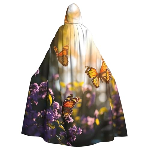 YKJJFVZ Violet-Gold Schmetterlinge 1 Druck Rogue Cosplay Erwachsene Halloween Hexe Kapuzenumhang Umhang Uni Kostüm für Horrorpartys Maskerade YKJJFVZ Violet-Gold Schmetterlinge 1 Druck Rogue Cosplay Erwachsene Halloween Hexe Kapuzenumhang Umhang Uni Kostüm für Horrorpartys Maskerade von YKJJFVZ
