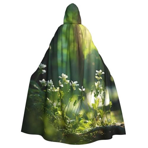 YKJJFVZ Wilde Blumen, Vögel, Blätter, Zweige, 3 Druck, Schurke, Cosplay, Erwachsene, Halloween, Hexe, Kapuzenumhang, Umhang, Uni-Kostüm für Horror-Partys, Maskerade YKJJFVZ Wilde Blumen, Vögel, Blätter, Zweige, 3 Druck, Schurke, Cosplay, Erwachsene, Halloween, Hexe, Kapuzenumhang, Umhang, Uni-Kostüm für Horror-Partys, Maskerade von YKJJFVZ
