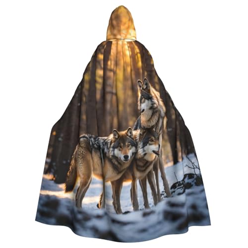 YKJJFVZ Wolfs-Aufdruck, Rogue Cosplay, Erwachsene, Halloween, Hexe, Kapuzenumhang, Umhang, Uni-Kostüm für Horror-Partys, Maskerade YKJJFVZ Wolfs-Aufdruck, Rogue Cosplay, Erwachsene, Halloween, Hexe, Kapuzenumhang, Umhang, Uni-Kostüm für Horror-Partys, Maskerade von YKJJFVZ