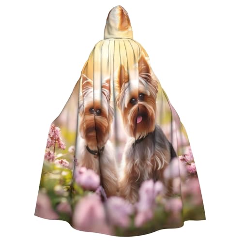 YKJJFVZ Yorkie Floral3 Print Rogue Cosplay Erwachsene Halloween Hexe Kapuzenumhang Umhang Uni Kostüm für Horrorpartys Maskerade YKJJFVZ Yorkie Floral3 Print Rogue Cosplay Erwachsene Halloween Hexe Kapuzenumhang Umhang Uni Kostüm für Horrorpartys Maskerade von YKJJFVZ