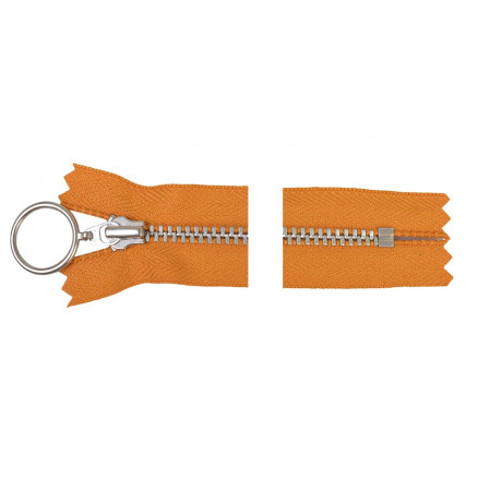YKK Reißverschluss Aluminium mit Ringzug 25cm 4mm Curry YKK Reißverschluss Aluminium mit Ringzug 25cm 4mm Curry von YKK