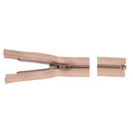 YKK Trennbarer Reißverschluss Antik Messing 40cm 6mm Beige von YKK
