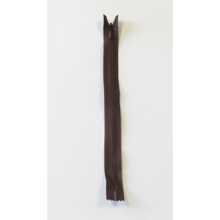 YKK nahtverdeckter Reißverschluss Braun 4mm - 50cm von YKK
