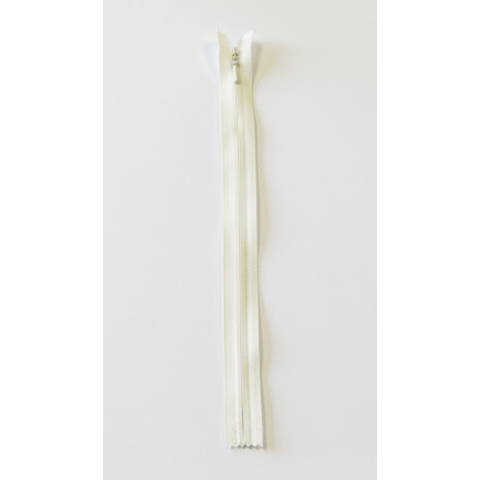 YKK nahtverdeckter Reißverschluss Natur 4mm - 50cm von YKK