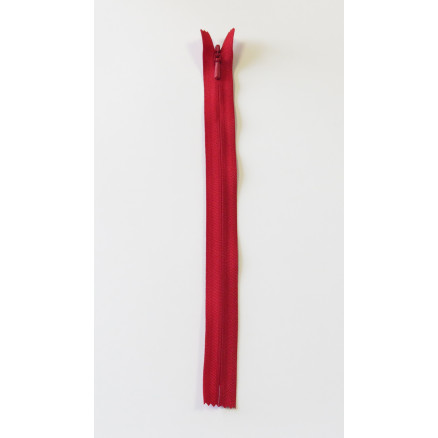 YKK nahtverdeckter Reißverschluss Rot 4mm - 50cm von YKK