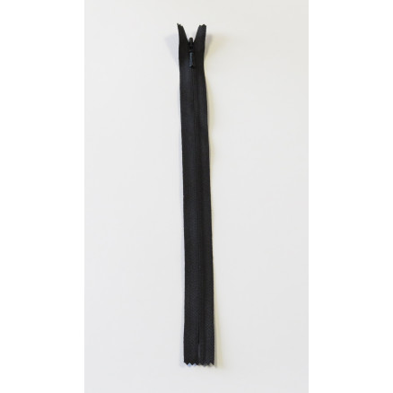 YKK nahtverdeckter Reißverschluss Schwarz 4mm - 50cm von YKK