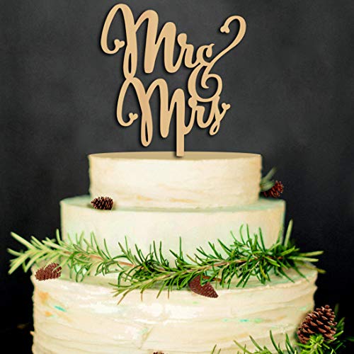 Mr & Mrs Cake Toppers,Hochzeit Kuchen Topper Holz Tortentopper für Party Hochzeitsgeschenk Jahrestag Kuchen Dekoration Mr & Mrs Cake Toppers,Hochzeit Kuchen Topper Holz Tortentopper für Party Hochzeitsgeschenk Jahrestag Kuchen Dekoration von YKKJ
