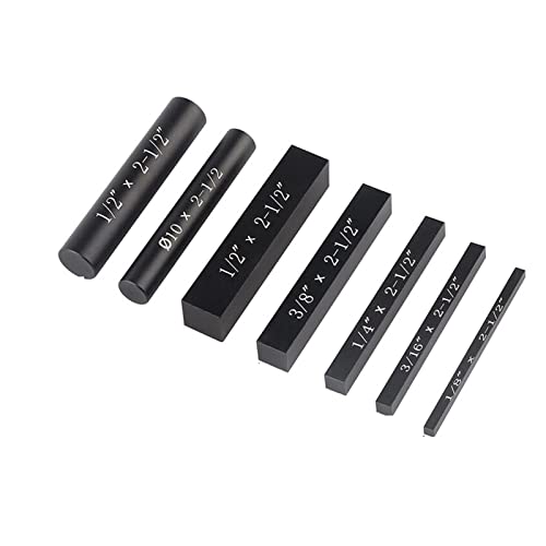 Einrichtungsblöcke guage， 7 Stück Aluminium-Setup-Stangen for Oberfräsen- und Tischkreissägen-Zubehör1/16 Holzbearbeitungs-Setup Holzbearbeitungswerkzeuge(Black) von YKMYXZ