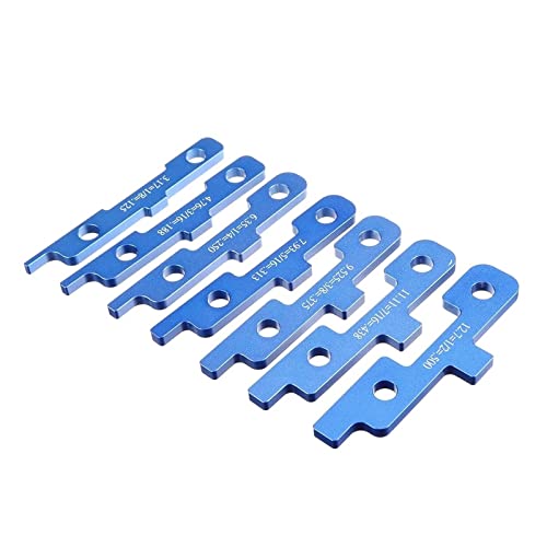 YKMYXZ Einrichtungsblöcke Guage, 7 Stück/Set Tiefentestabstand, Aluminiumlegierung, Set-up-Stange, Holzbearbeitung, Messblock, Messwerkzeug for Kalibrieren Anderer Genauigkeiten von G YKMYXZ Einrichtungsblöcke Guage, 7 Stück/Set Tiefentestabstand, Aluminiumlegierung, Set-up-Stange, Holzbearbeitung, Messblock, Messwerkzeug for Kalibrieren Anderer Genauigkeiten von G von YKMYXZ