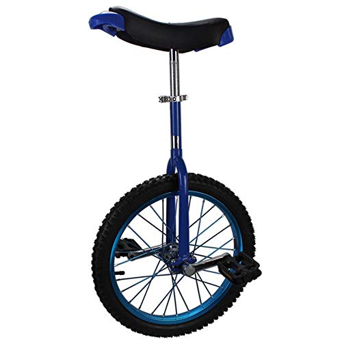 YKMYXZ, 16/18/20-Zoll-Rad-Einrad, rutschfeste Räder-Einrad, Erwachsenenfahrräder, Einrad, höhenverstellbare Mountainbikes for Erwachsene, rutschfestes Butyl Mountain(Blue,18inch) von YKMYXZ
