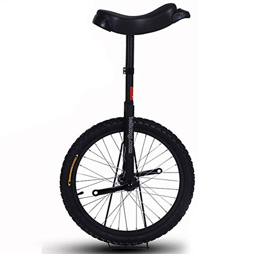 YKMYXZ, 16-Zoll-Rad-Einrad for Kinder mit Leichtmetallfelge, extra dickem Reifen und stabilem Aufbewahrungsständer, Balance-Radfahren, Übung, Fitness for Erwachsene(Black) von YKMYXZ