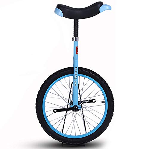 YKMYXZ, 16-Zoll-Rad-Einrad for Kinder mit Leichtmetallfelge, extra dickem Reifen und stabilem Aufbewahrungsständer, Balance-Radfahren, Übung, Fitness for Erwachsene(Blue) von YKMYXZ